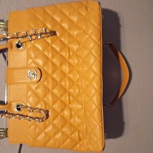 Chanel Caramel Quilted Satchel